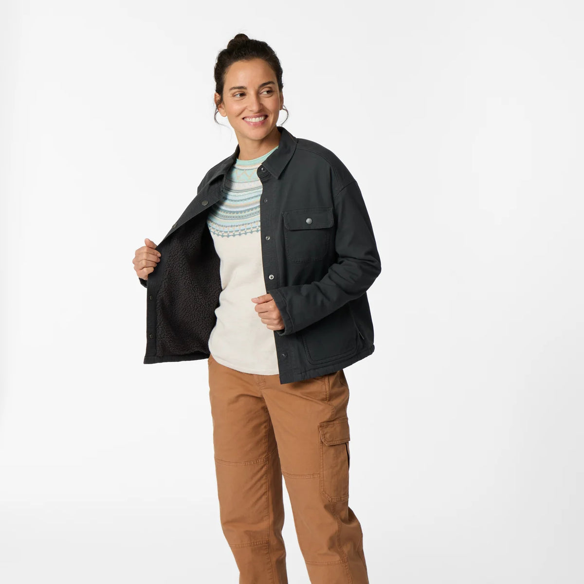 Royal Robbins W El Cap Canvas Shacket GRANITE