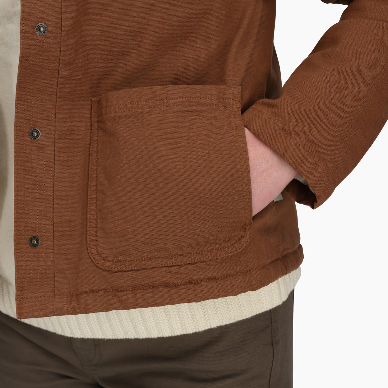 Royal Robbins W El Cap Canvas Shacket SADDLE