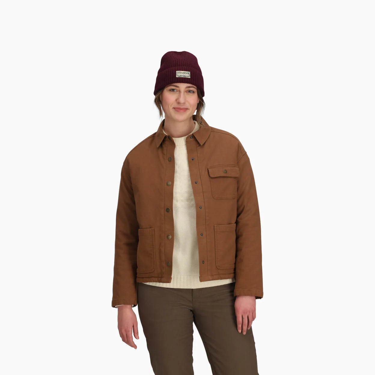 Royal Robbins W El Cap Canvas Shacket SADDLE