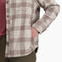 Royal Robbins W Vista Shacket en flanelle, motif carreaux Antilope Craie