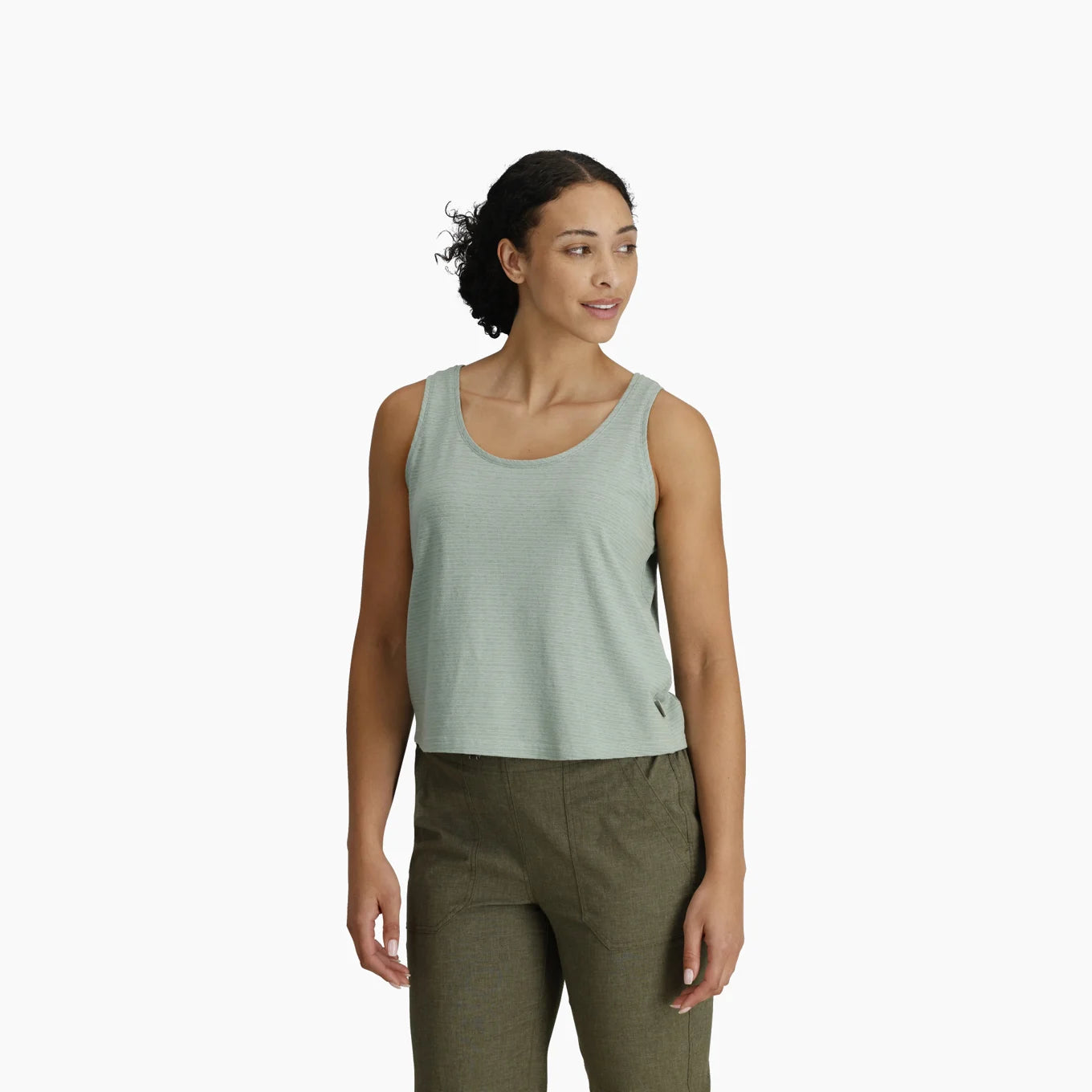 Royal Robbins W Vacationer Boxy Tank SAGE LEAF STR