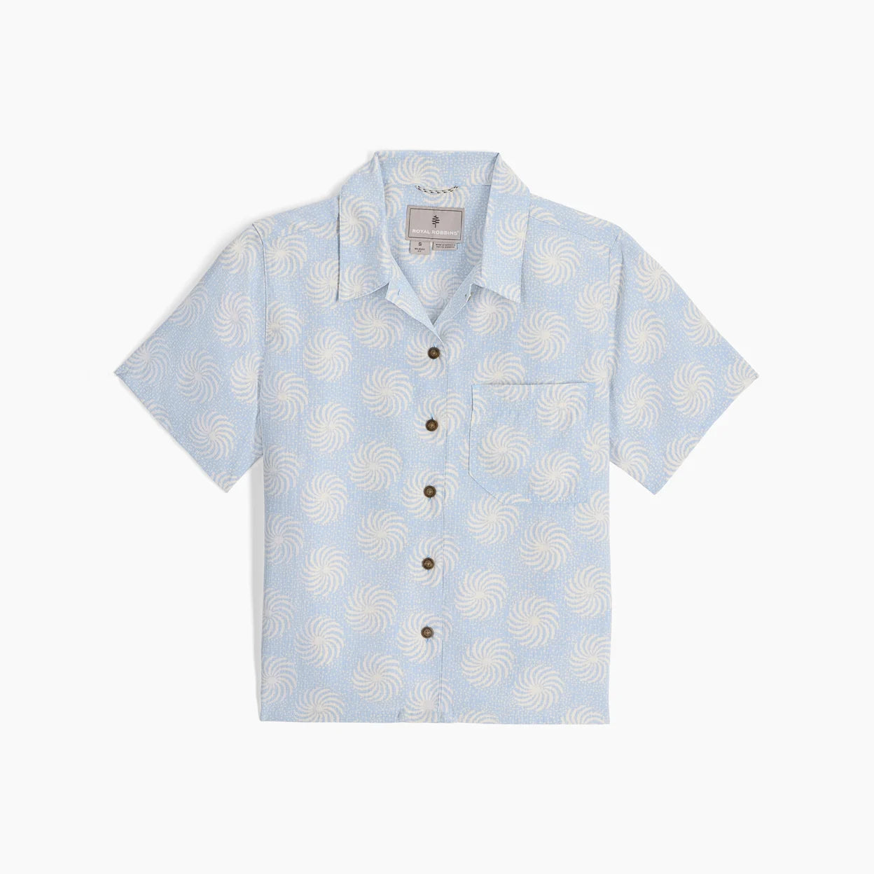 Royal Robbins W SS Camino Pucker SKYWAY RAY PRINT