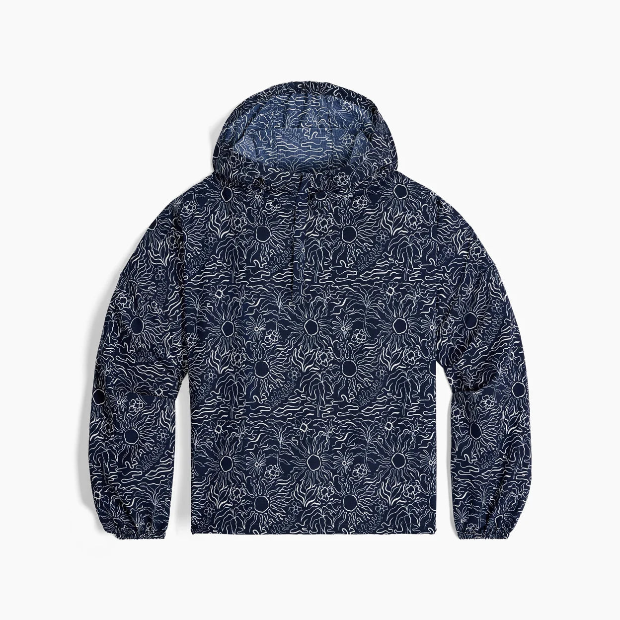 Royal Robbins W Salathe Sun Hoodie NAVAL SOLAR PRINT