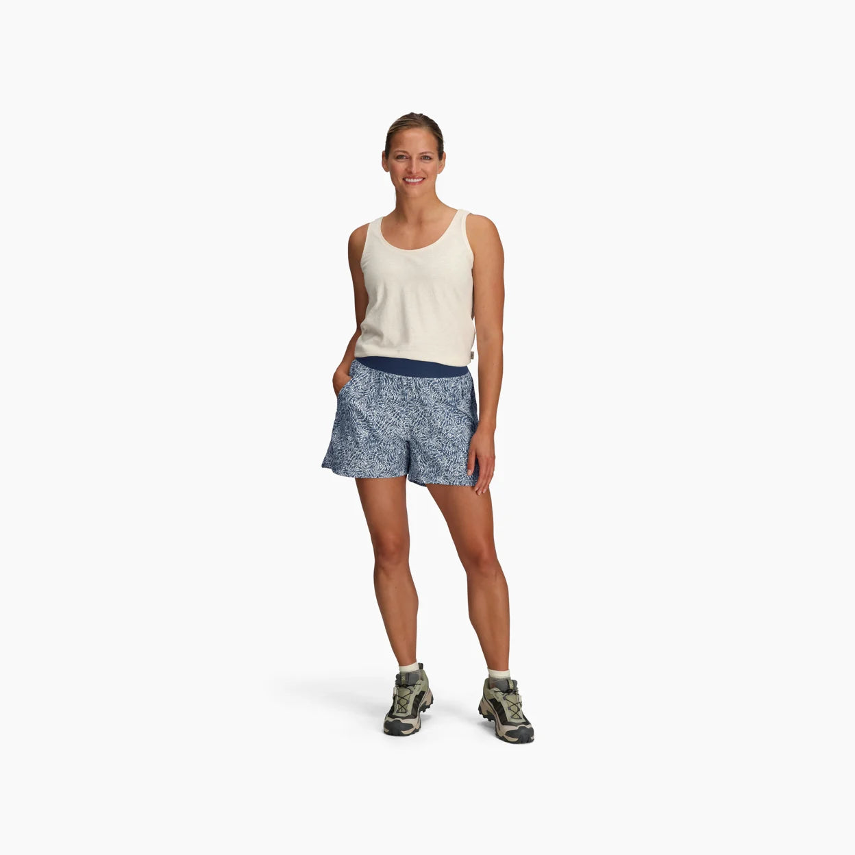Royal Robbins W Spotless Evolution Short DEEP BLUE BRIAR PRINT