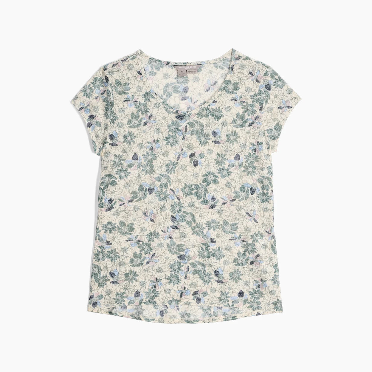 Royal Robbins W Featherweight Tee CHALK MARIGOLD PRINT