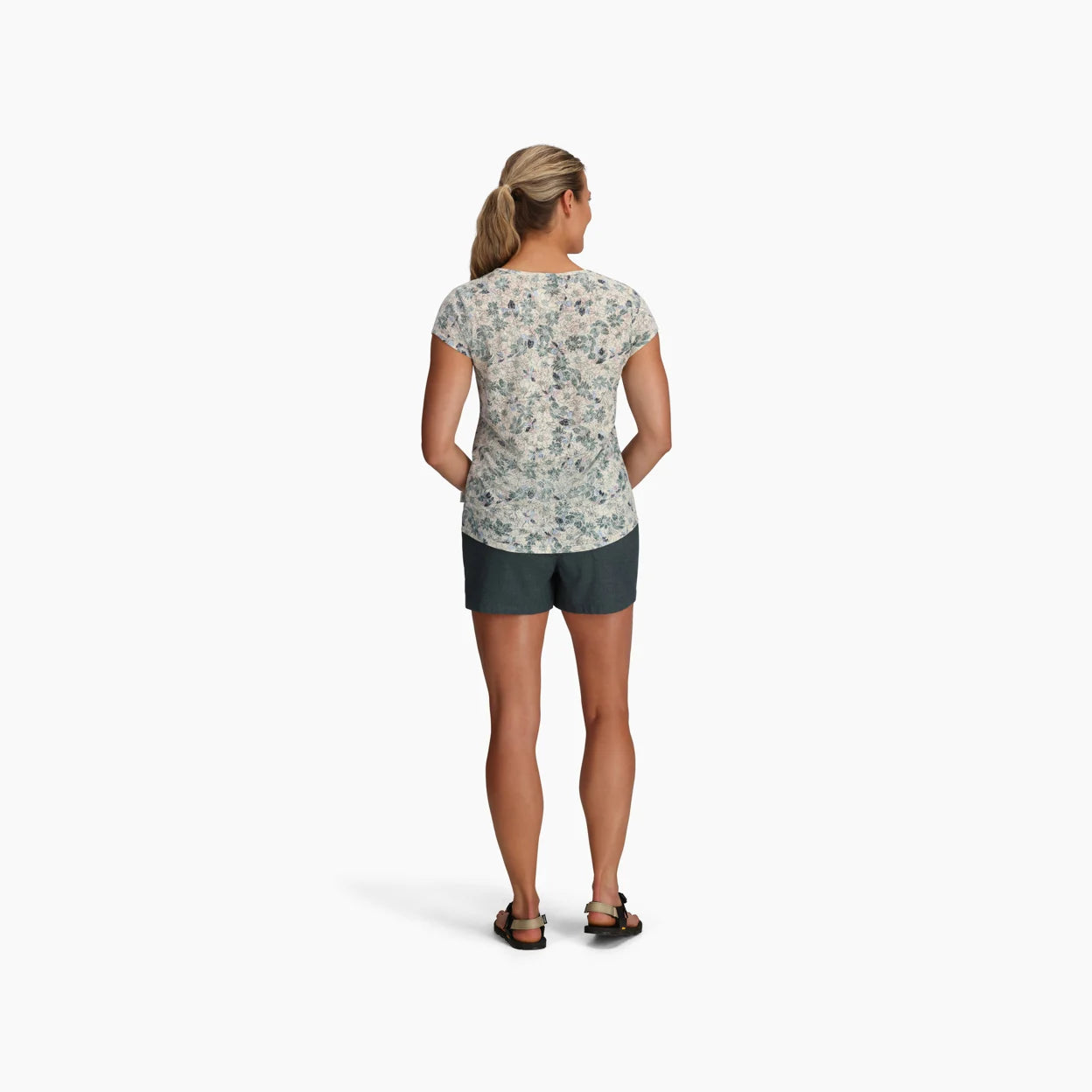 Royal Robbins W Featherweight Tee CHALK MARIGOLD PRINT