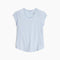Royal Robbins W SS Vacationer V-Neck Tee SKYWAY STRIPE