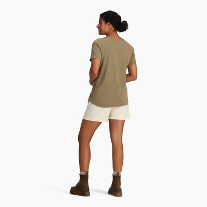 Royal Robbins W Basecamp Boxy Tee COVERT GREEN