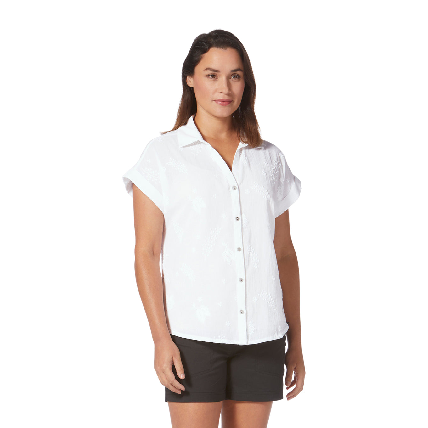 Royal Robbins W SS Oasis Top WHITE