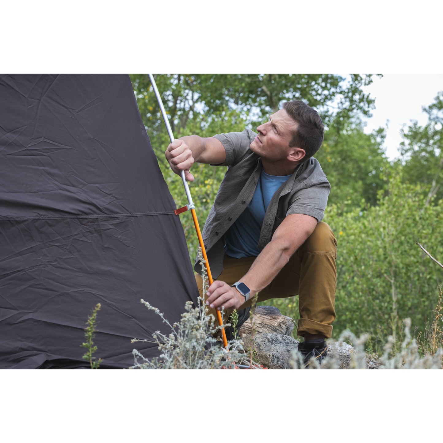 Royal Robbins M SS Desert Pucker Dry EVERGLADE