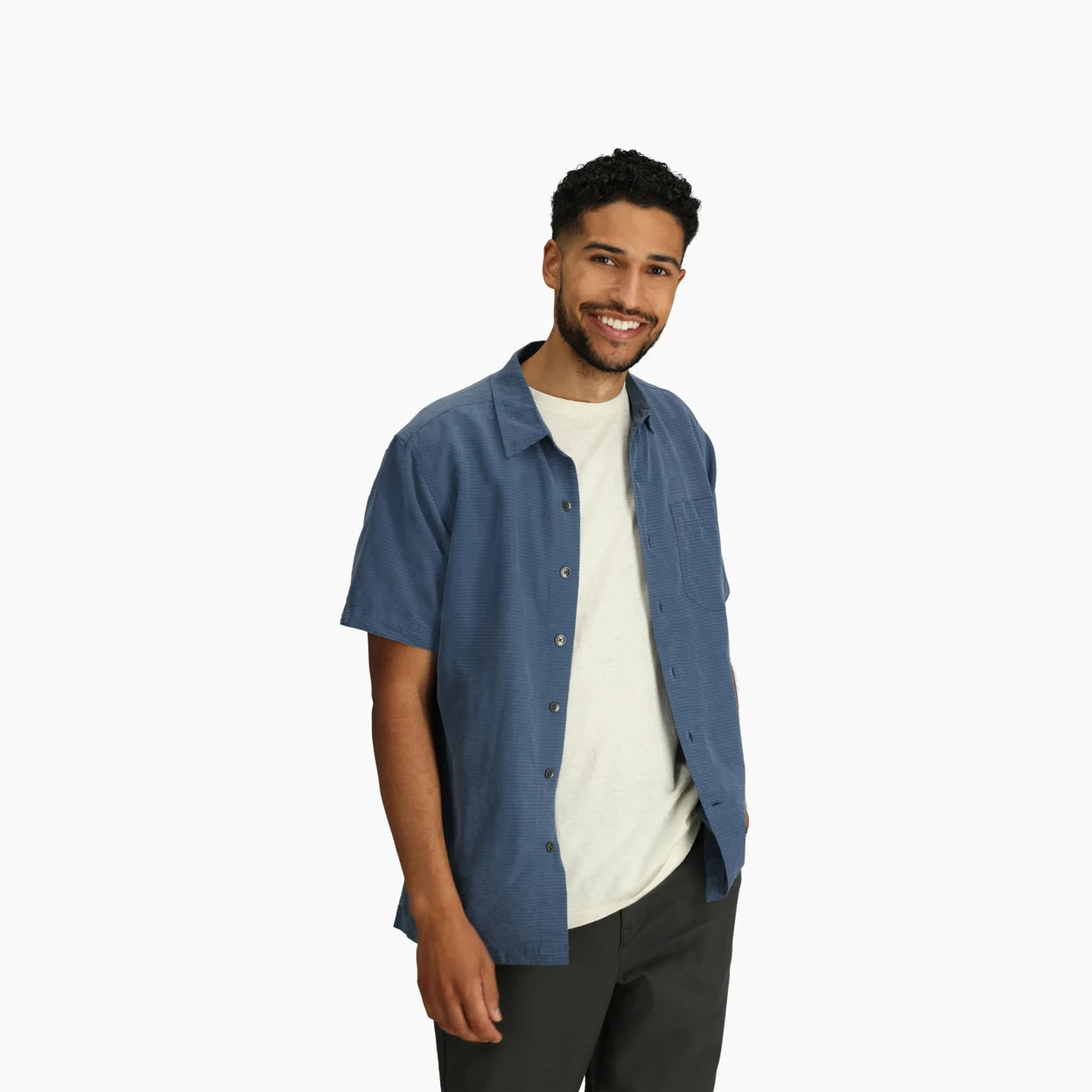Royal Robbins M SS Desert Pucker COLLINS BLUE