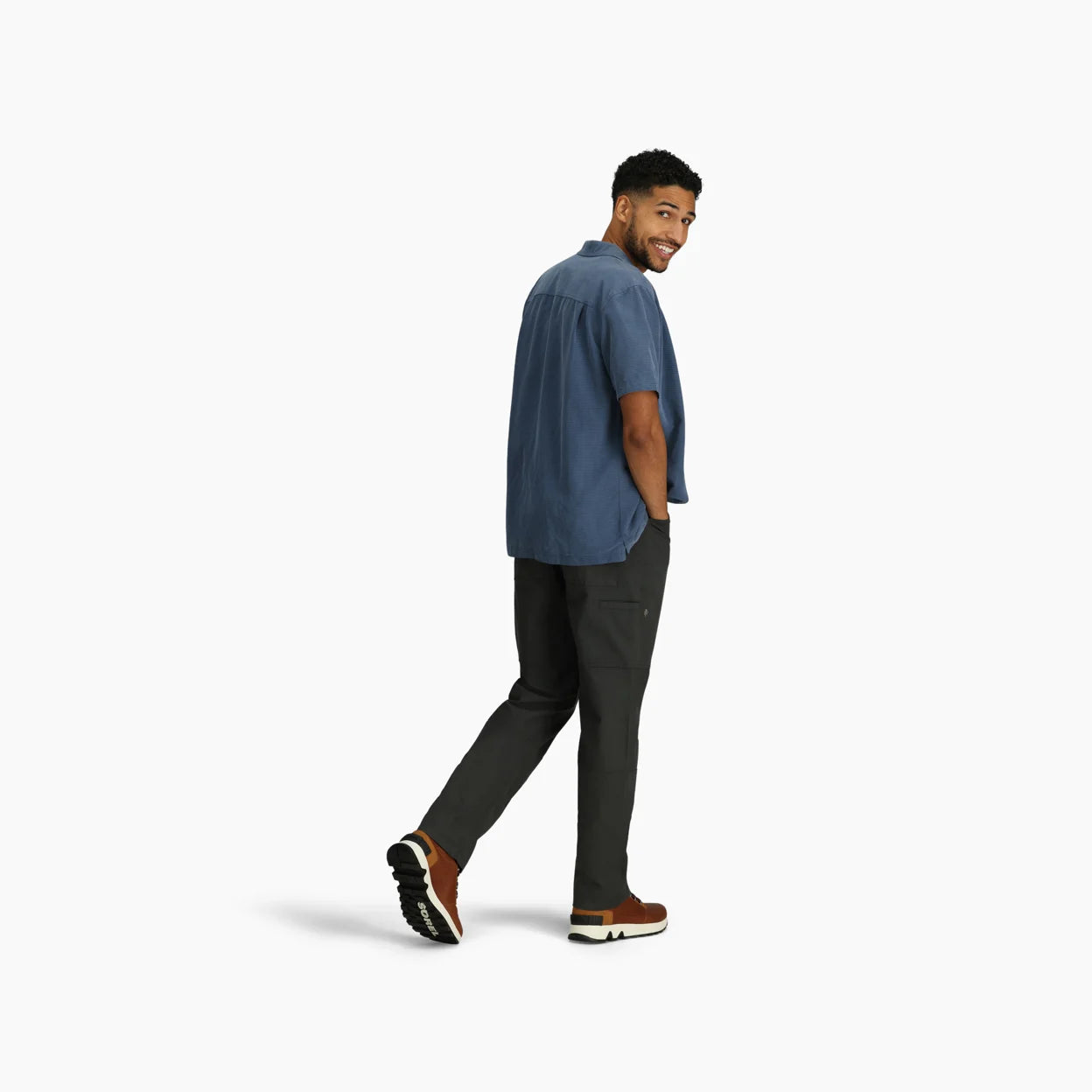 Royal Robbins M SS Desert Pucker COLLINS BLUE