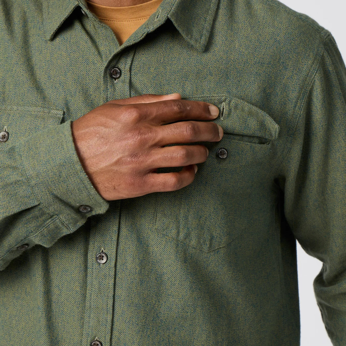 Royal Robbins M LS Bristol Organic Cotton Twill FIDDLEHEAD