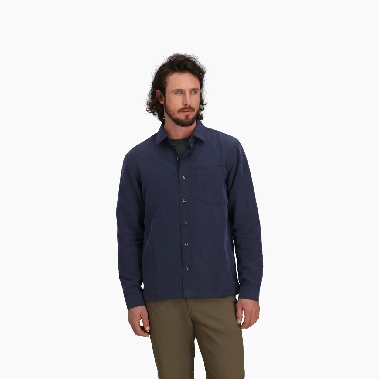 Royal Robbins M LS Desert Pucker Dry NAVAL
