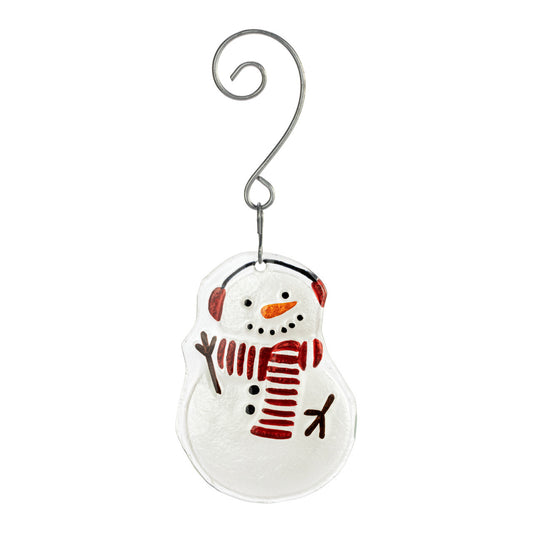 Demdaco Glass Ornament SNOWMAN