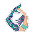 The Happy Sea 3” Yoga Mermaid Sticker