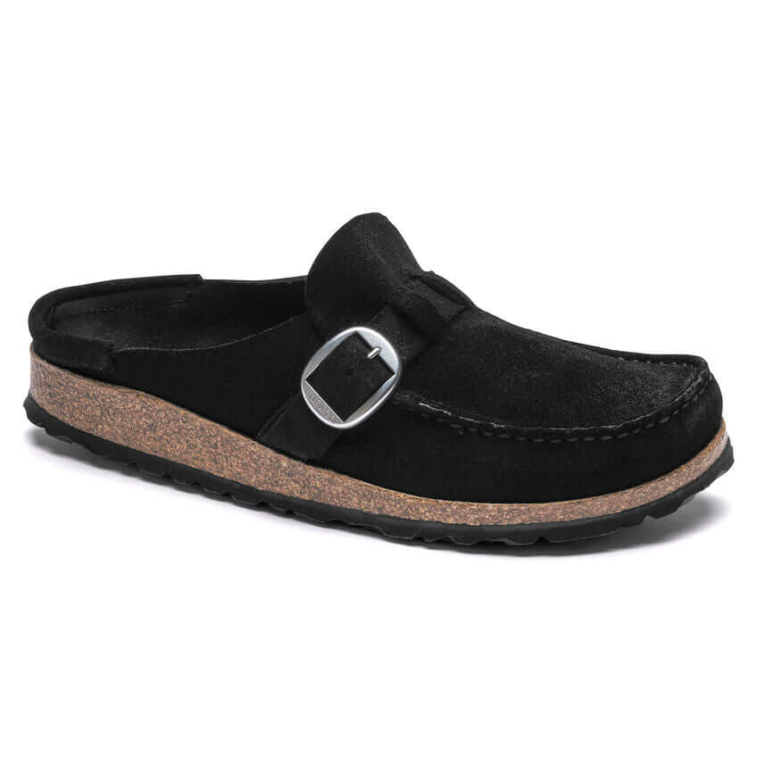 Birkenstock W Buckley Suede Leather BLACK - REGULAR