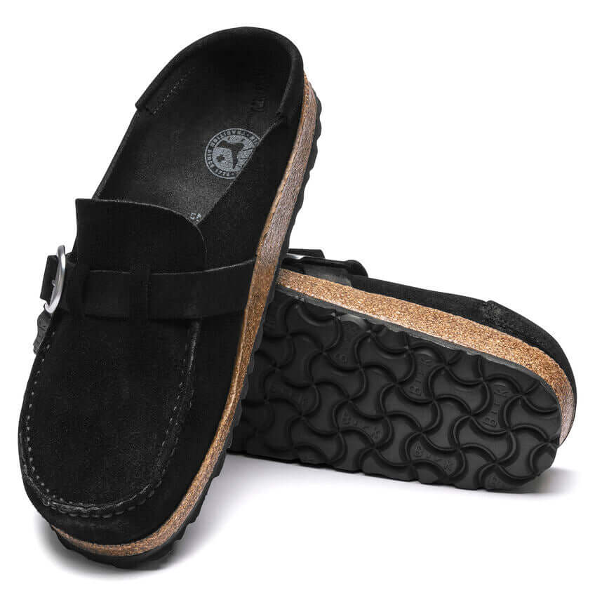 Birkenstock W Buckley Suede Leather BLACK - REGULAR