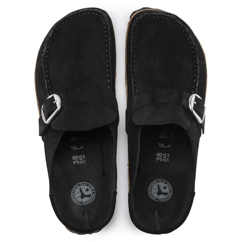 Birkenstock W Buckley Suede Leather BLACK - REGULAR