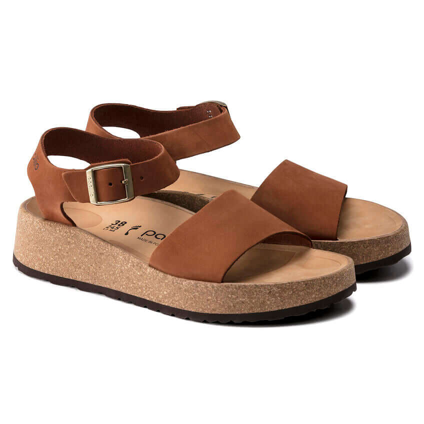 Birkenstock W Papillio Glenda Nubuck PECAN - NARROW