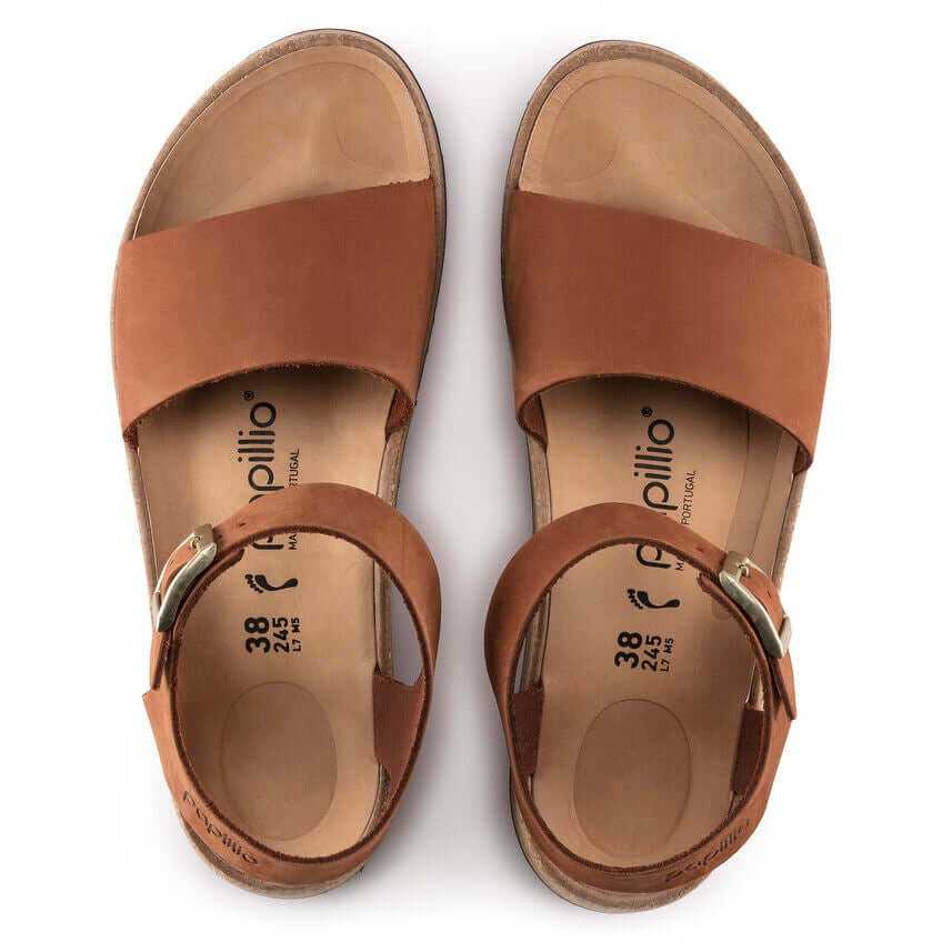 Birkenstock W Papillio Glenda Nubuck PECAN - NARROW