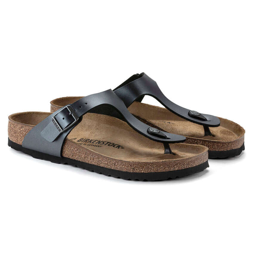 Birkenstock W Gizeh BS METALLIC BLACK - REGULAR