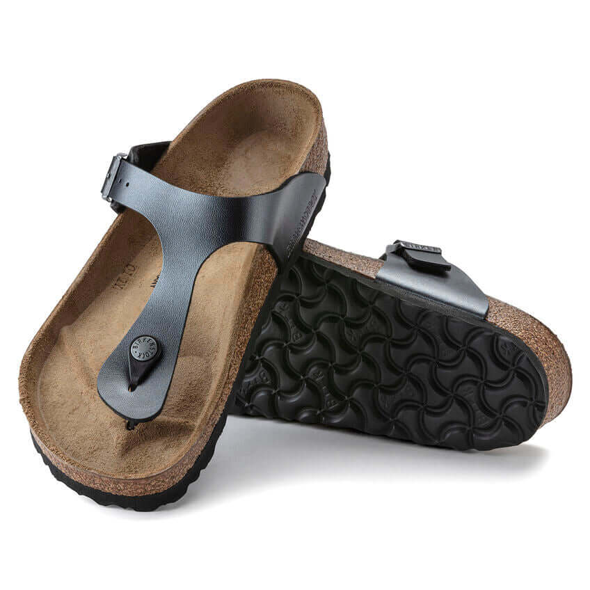 Birkenstock W Gizeh BS METALLIC BLACK - REGULAR