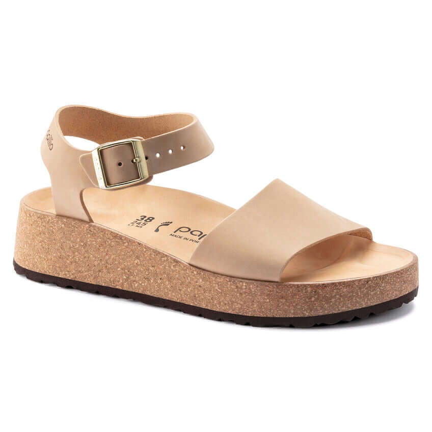 Birkenstock W Papillio Glenda Nubuck SANDCASTLE - NARROW