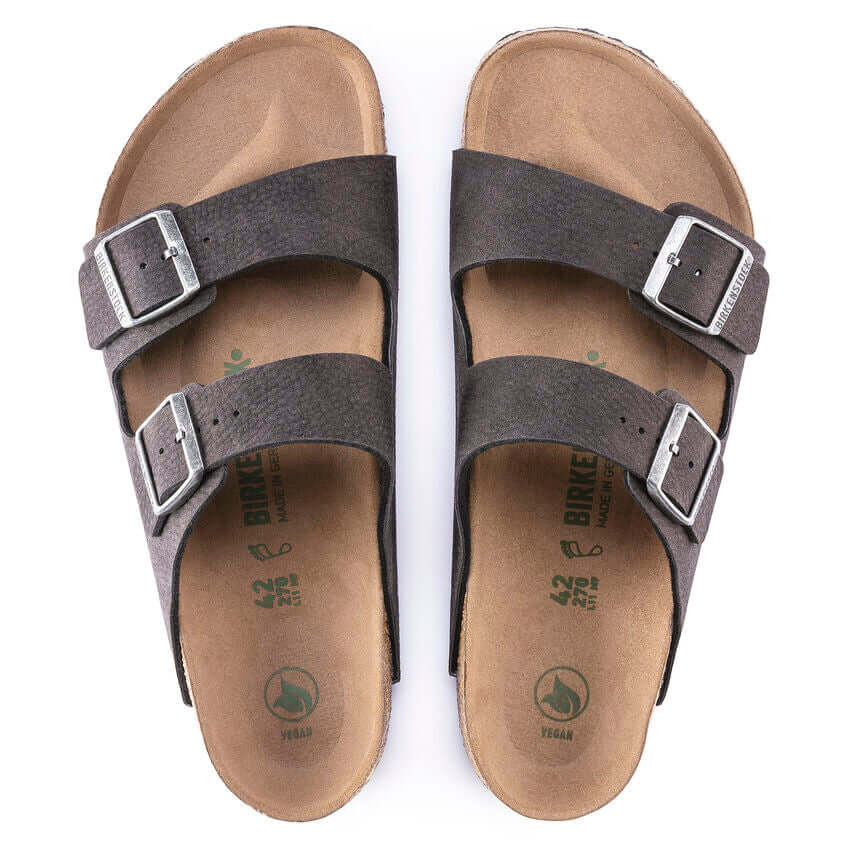 Birkenstock M Arizona Vegan DESERT DUST BLACK - REGULAR