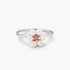 Pura Vida Bitty Pearl Flower Ring SILVER