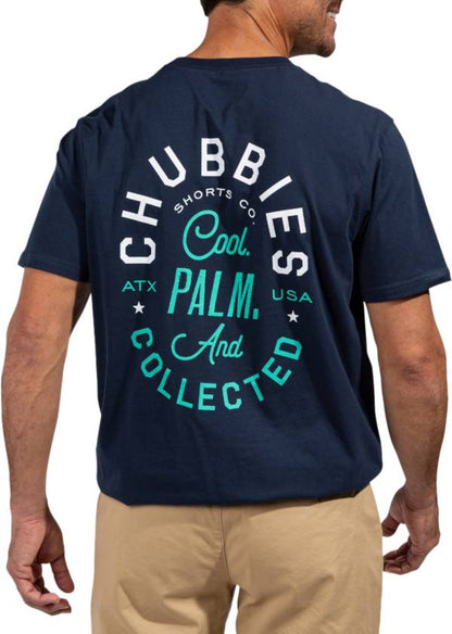 Chubbies M SS Cool Palm and Collected Tee NAVY