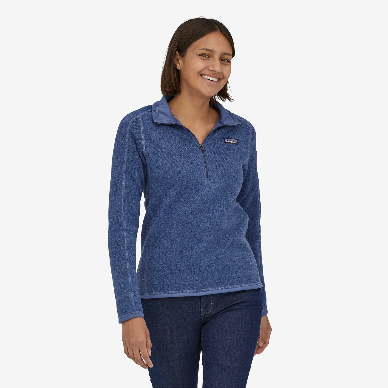 Patagonia W Better Sweater 1/4 CURRENT BLUE