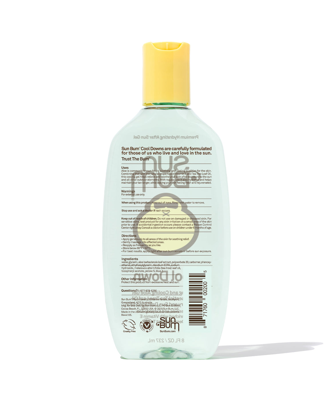 Sun Bum Cool Down Aloe Gel 8 oz