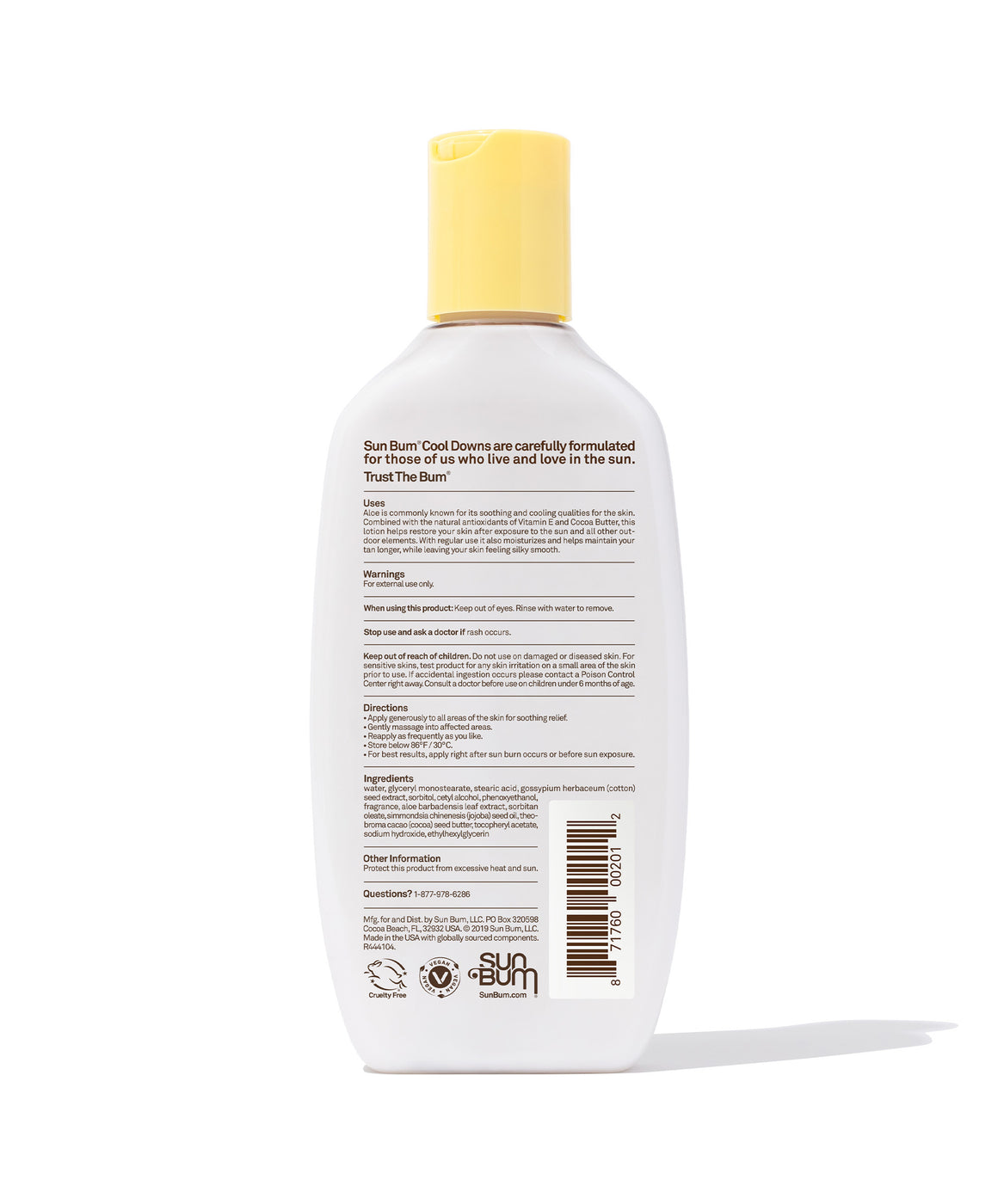 Sun Bum Cool Down Aloe Lotion 8 oz
