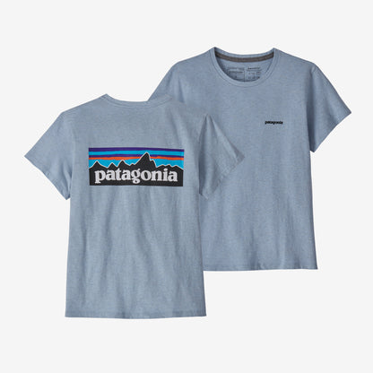 Patagonia W SS P-6 Logo Responsibilitee STEAM BLUE
