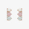 Pura Vida 3 Stone Drop Stud Earrings ROSE GOLD