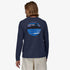 Patagonia M LS Skyline Stencil Responsibilitee NAVY