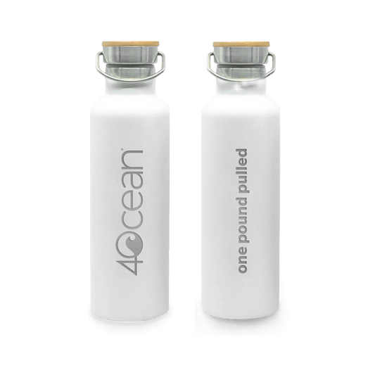 4Ocean Water Bottle WHITE