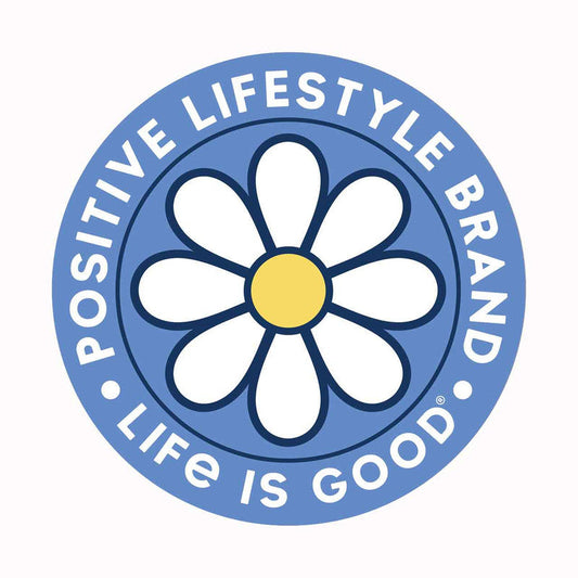 Life Is Good 4" Sticker DAISY