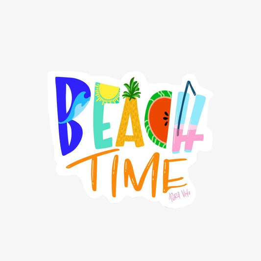 Pura Vida Sticker: BEACH TIME