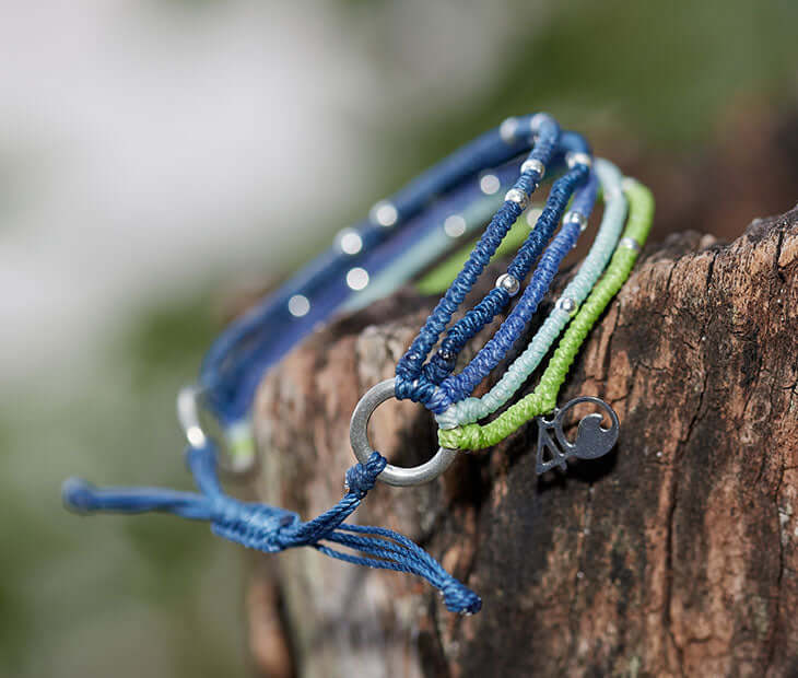 4Ocean Guatemala 5 Strand Bracelet BLUE / GREEN