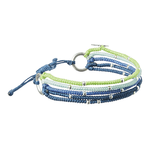 4Ocean Guatemala 5 Strand Bracelet BLUE / GREEN