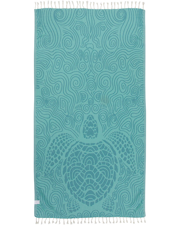 Sand Cloud Towel Swirl Turtle MINT - REG