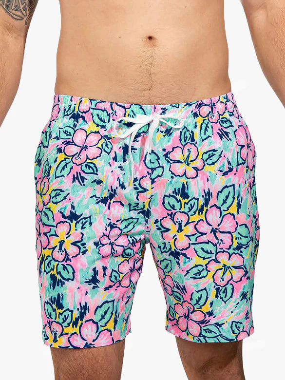 Chubbies M 7” Classic Swim Trunk VACATION BLOOMS