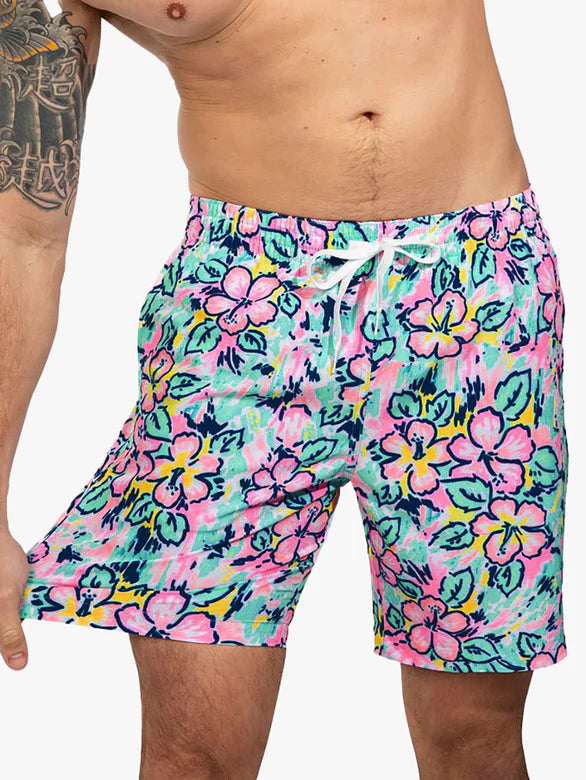 Chubbies M 7” Classic Swim Trunk VACATION BLOOMS