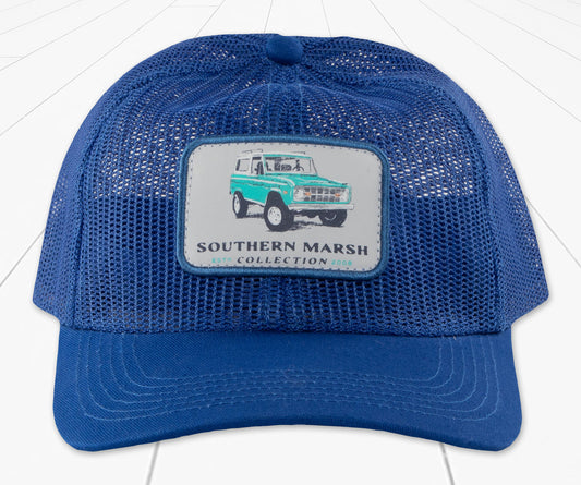 Southern Marsh Youth Performance Mesh Hat Offroad Rodeo BLUE