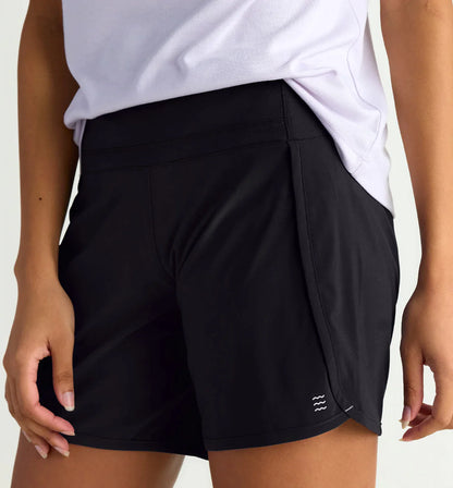 Free Fly W Lined Breeze Short 6" BLACK