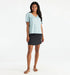 Free Fly W Bamboo Heritage V-Neck Tee OCEAN MIST