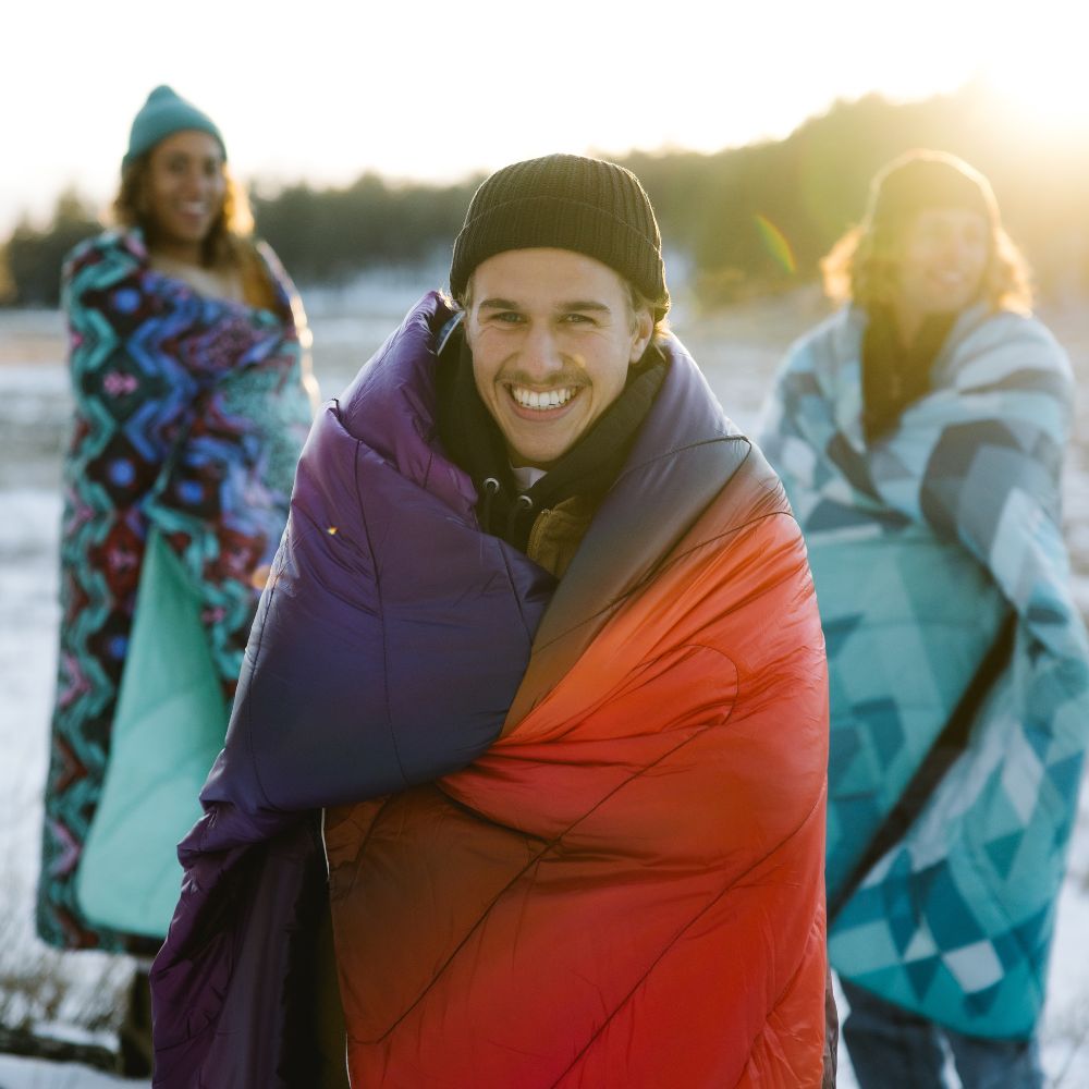 Rumpl Original Puffy Blanket AURORA FIELD
