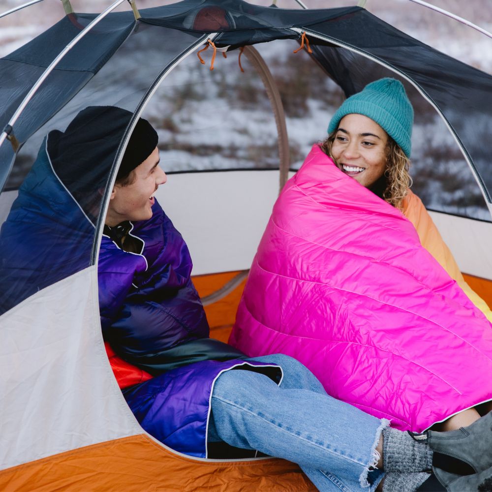 Rumpl Original Puffy Blanket LEMONADE FADE